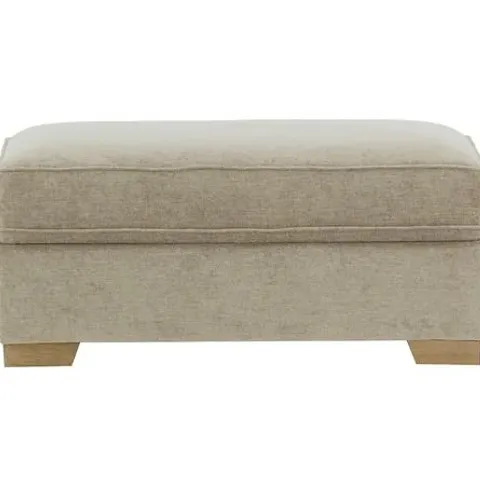 BAGGED THALIA STORAGE OTTOMAN // UPHOLSTERY COLOUR: BEIGE (1 BOX)