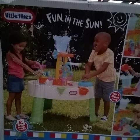 BOXED LITTLE TIKES FOUNTAIN FACTORY WATER TABLE 