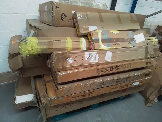 PALLET OF ASSORTED FLAT PACK BED PARTS