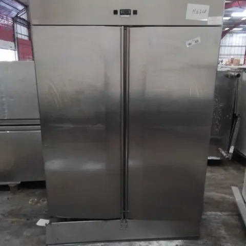 POLARIS COMMERCIAL SPA-TN-140 STAINLESS DOUBLE DOOR REFRIGERATED FOOD STORAGE UNIT