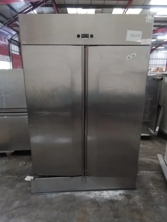 POLARIS COMMERCIAL SPA-TN-140 STAINLESS DOUBLE DOOR REFRIGERATED FOOD STORAGE UNIT