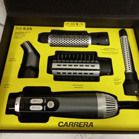 CARRERA HOT AIR BRUSH WITH 3 BRUSH ATTACHMENTS