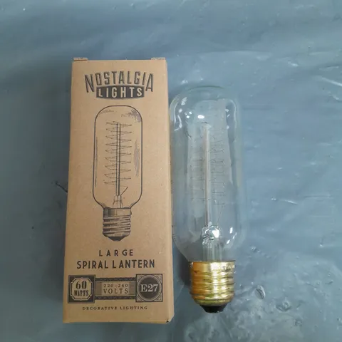 LOT OF 17 NOSTALGIA LIGHTS LARGE SPIRAL LANTERN 40 WATTS 220-240 VOLTS - COLLECTION ONLY