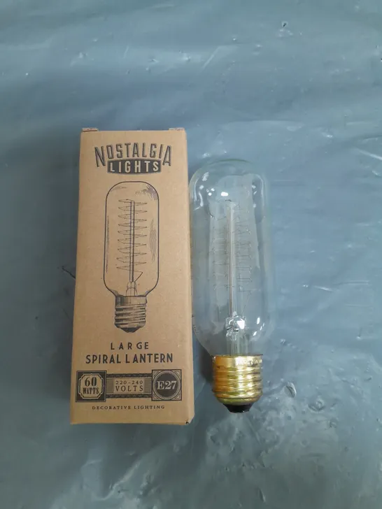 LOT OF 17 NOSTALGIA LIGHTS LARGE SPIRAL LANTERN 40 WATTS 220-240 VOLTS - COLLECTION ONLY