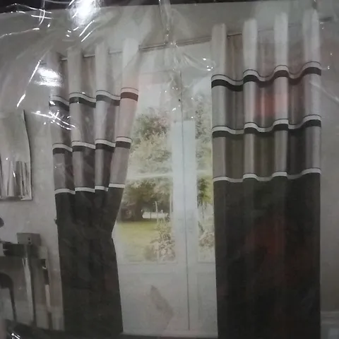 PACKAGED BATTLE EYELET ROOM DARKENING CURTAINS,  SILVER , 66X90 " 