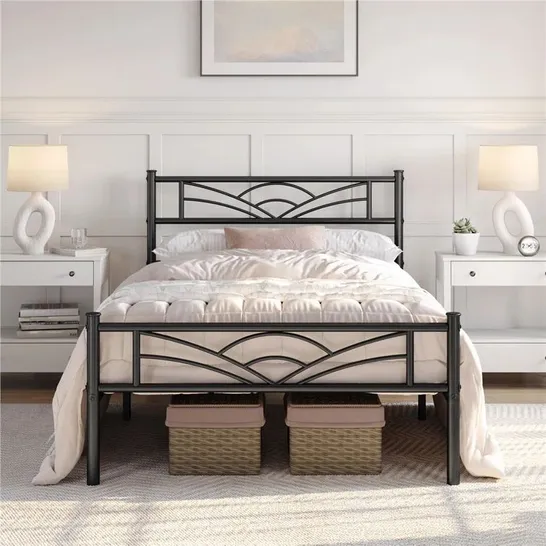 BOXED GAP 3FT SINGLE METAL BED FRAME - BLACK (1 BOX)