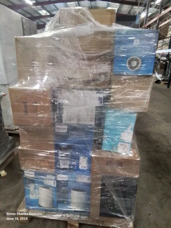 PALLET OF APPROXIMATELY 45 UNPROCESSED RAW RETURN HOUSEHOLD AND ELECTRICAL GOODS TO INCLUDE;