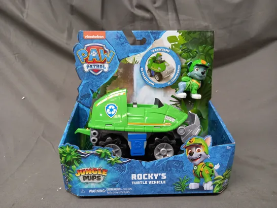 PAW PATROL JUNGLE PUPS - ROCKY'S TURTLE VEHICLE