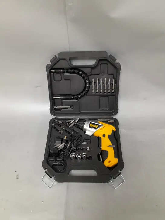 BOXED WOLF 3.6V CORDLESS SCREWDRIVER KIT