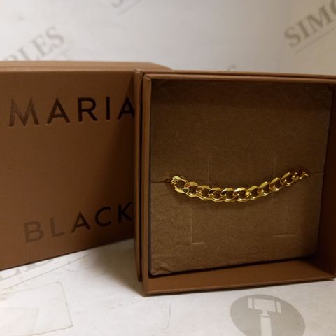 MARIA BLACK GOLD PLATED FORZA SMALL BRACELET