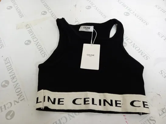 CELINE SPORTS BRA IN BLACK - SIZE UNSPECIFIED