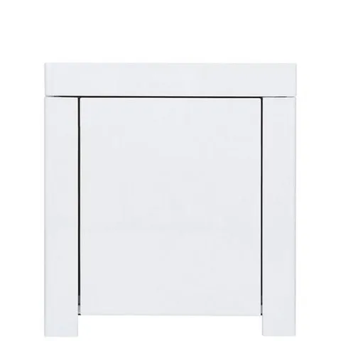 BOXED ATLANTIC GLOSS LAMP TABLE - WHITE
