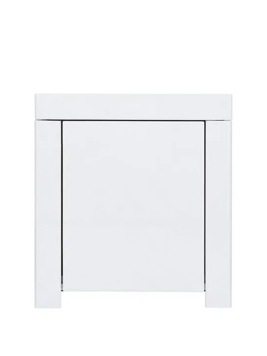 BOXED ATLANTIC GLOSS LAMP TABLE - WHITE RRP £119