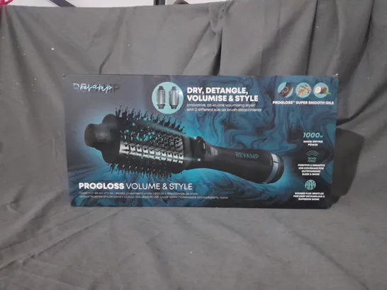 BOXED REVAMP PROFESSIONAL PROGLOSS VOLUME AND STYLE 1000W HOT BRUSH STYLER