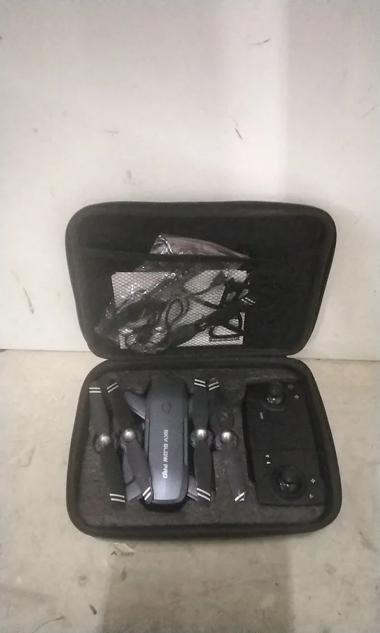 BOXED SKY GLOW PRO DRONE WITH STORAGE CASE 