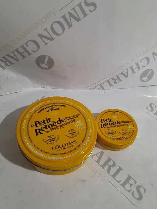 L'OCCITANE EN PROVENCE LE PETIT REMÈDE COSMETIC BALM 100G TUB & 15G TUB