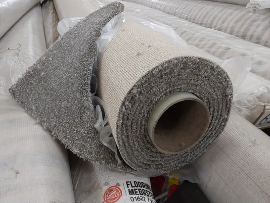 ROLL OF QUALITY APOLLO PLUS STEPPING STONE GREY CARPET // SIZE: APPROXIMATELY 4 X 4.5m