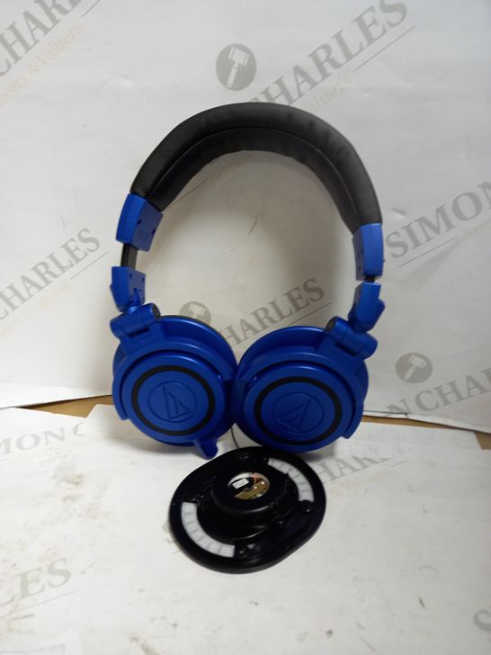 AUDIO-TECHNICA ATH-M50XBB LIMITED EDITION PROFESSIONAL STUDIO MONITOR HEADPHONES, BLUE