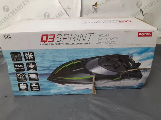 BOXED SYMA Q3 SPRINT R/C BOAT