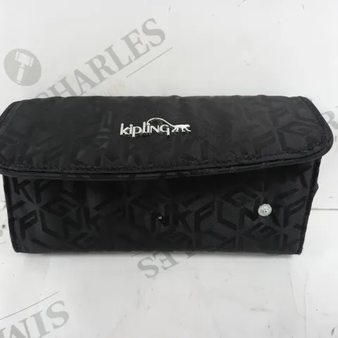 KIPLING MONEYLAND PREMIUM DOUBLE COMPARTMENT PURSE IN BLACK