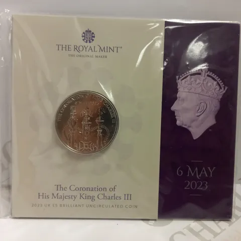 THE ROYAL MINT THE CORONATION OF HIS MAJESTY KING CHARLES III - MAY 2023