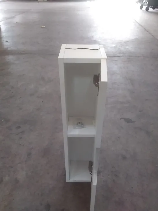 2 TIER SLIM BATHROOM CABINET - WHITE