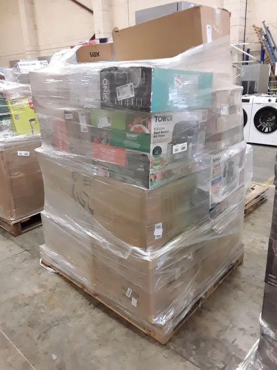 PALLET OF APPROXIMATELY 23 UNPROCESSED RAW RETURN HOUSEHOLD AND ELECTRICAL GOODS TO INCLUDE;