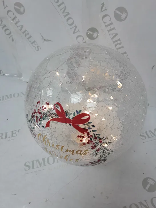 DECORATIVE CHRISTMAS GLASS BALL 