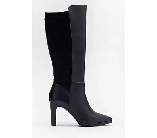 RUTH LANGSFORD KNEE BOOT- BLACK SIZE 7 