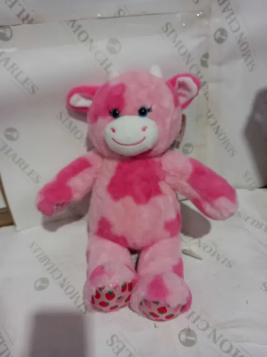 BUILD-A-BEAR STRAWBERRY COW PLUSH TOY