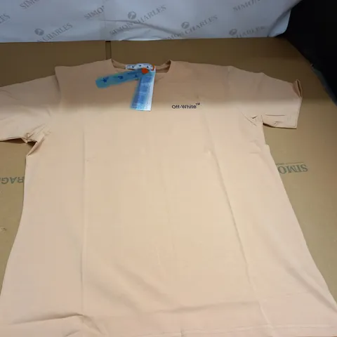 OFF WHITE BEIGE T-SHIRT - XXL