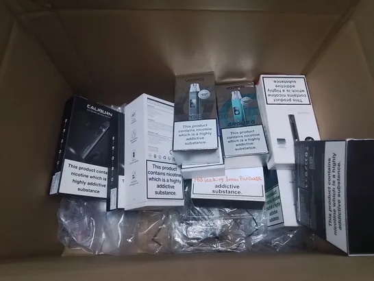 LOT OF ASSORTED E-CIGS AND PARTS TO INCLUDE VAPORESSO, OXVA AND ASPIRE