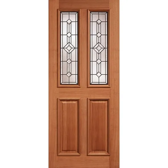 BOXED DERBY GLAZED HARDWOOD EXTERNAL DOOR