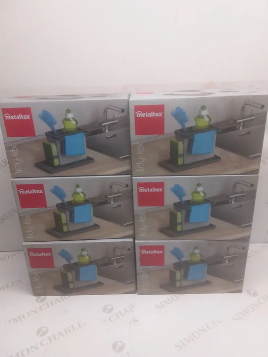 APPROXIMATELY 6 X BRAND NEW BOXED METALEX TIDY-TEX ORGANISERS