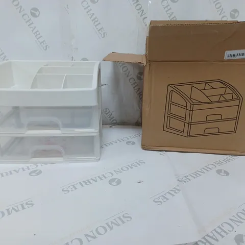 BOXED PLASTIC MAKE-UP ORGANISER 