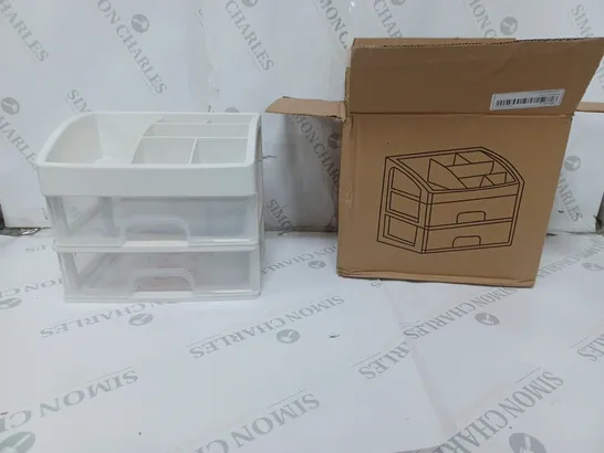 BOXED PLASTIC MAKE-UP ORGANISER 