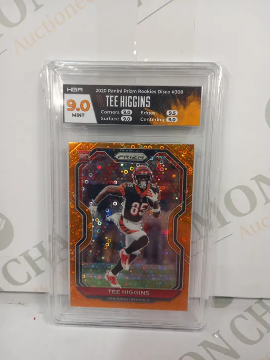 FRAMED AND GRADED COLLECTIBLE PANINI TRADING CARD - TEE HIGGINS (2020)