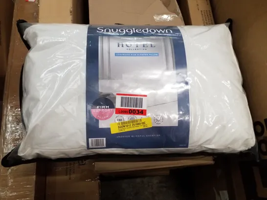 BAGGED SNUGGLEDOWN SIDE SLEEPER FIRM SUPPORT PILLOW