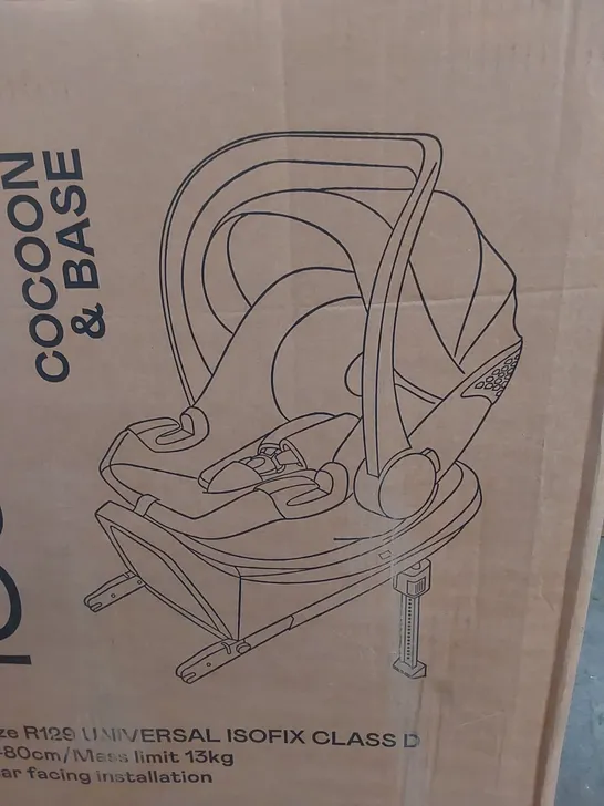 BOXED ICANDY COCOON CAR SEAT & BASE - LATTE 