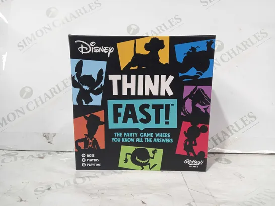 RIDLEY'S GAMES DISNEY THINK FAST PARTY GAME