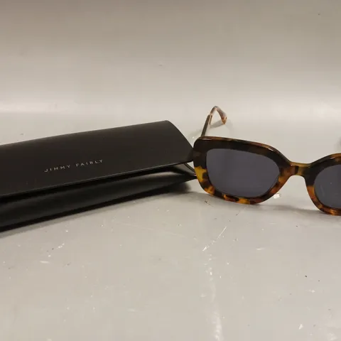 JIMMY FAIRLY TORTOISE SHELL STYLE CATS EYE SUNGLASSES 