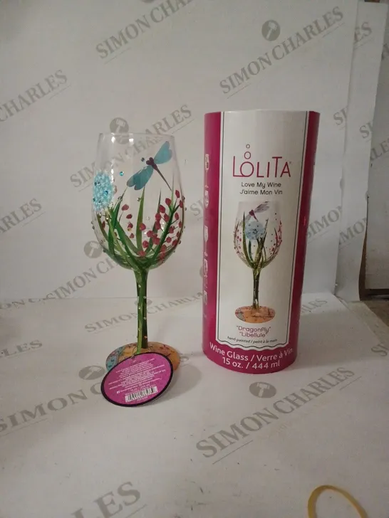 LOLITA DRAGONFLY STANDARD WINE GLASS