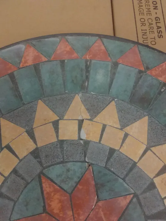 BOXED MOSAIC CIRCULAR TABLE