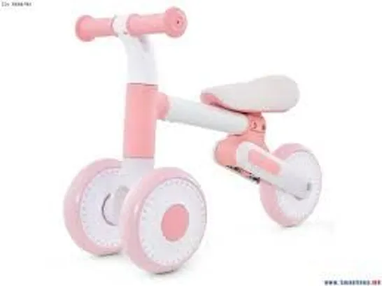 BOXED BABY BALANCE BIKE TODDLER WALKER TRAINING BICYCLE WITH ADJUSTABLE SEAT - PINK