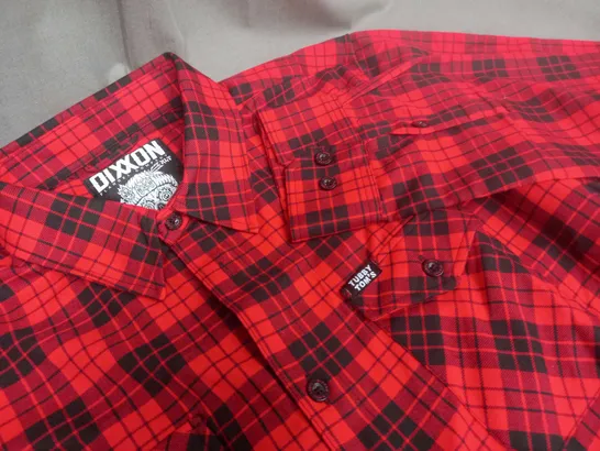 DIXXON TUBBY TOMS RED FLANNEL SHIRT - XLT