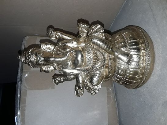 2 BOXES OF 4 GOLD GANESH ORNAMENTS 