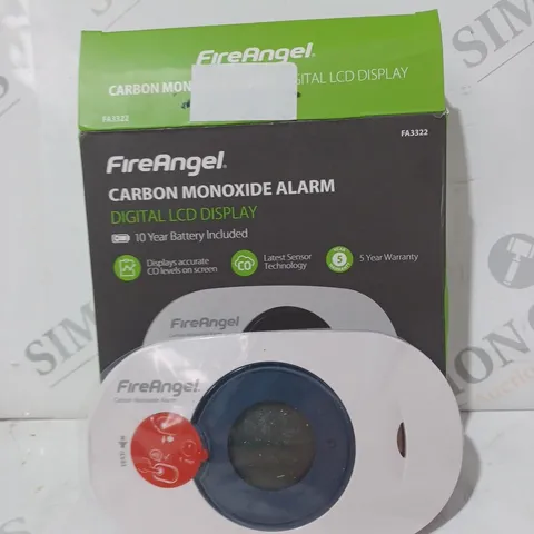 BOXED FIREANGEL CARBON MONOXIDE ALARM