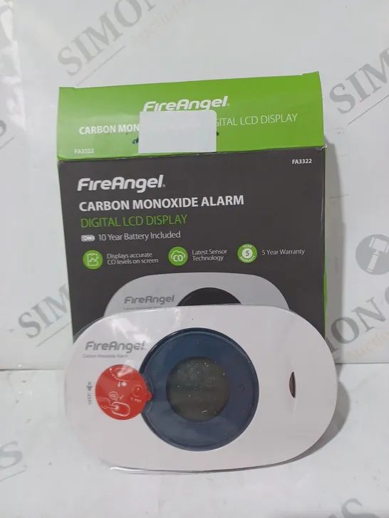 BOXED FIREANGEL CARBON MONOXIDE ALARM