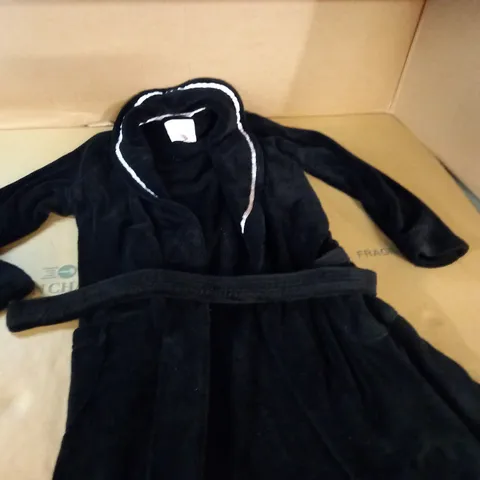 VICTORIAS SECRET BLACK DRESSING GOWN - S/P