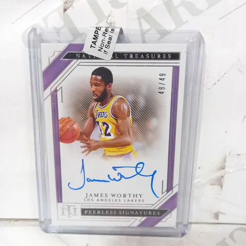 PANINI SIGNED TRADING CARD - JAMES WORTHY